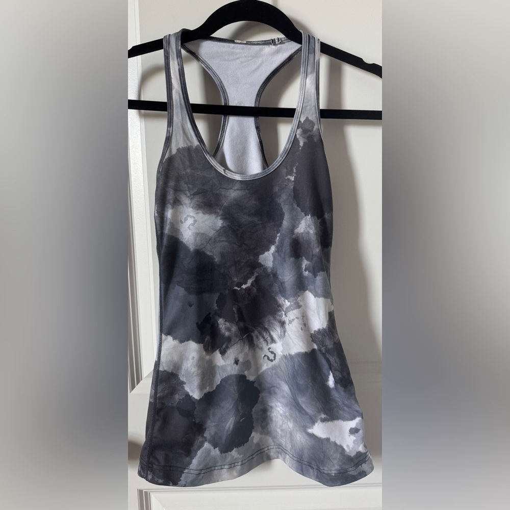 Lululemon Athletica Gray Tie-Dye Women's Tank Top Size 4
